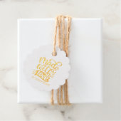 Minimale kalligrafie gemaakt met  liefde bedankjes labels (Met doos)