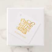 Minimale kalligrafie gemaakt met  liefde bedankjes labels (Met doos)