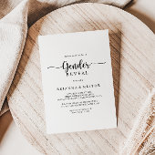 Minimale kalligrafie Geslacht Partij Kaart