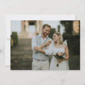 Minimale kalligrafie Hartelijk dank Notitiekaartje (Achterkant)