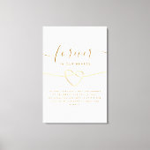 Minimale kalligrafie-herdenkingsbord canvas afdruk (Voorkant)