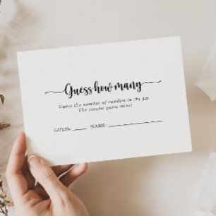 Minimale kalligrafie: hoeveel gamekaart visitekaartje