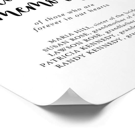 Minimale kalligrafie in het teken van het liefhebb poster (Hoek)