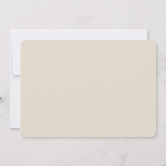 Minimale kalligrafie Ivory Black Vrijgezellenfeest Kaart (Achterkant)