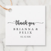 Minimale kalligrafie Labels voor weddenschappen (Voorkant)