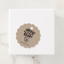 Minimale  kalligrafie met liefde bedankjes labels