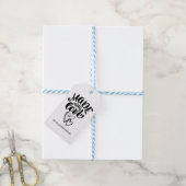 Minimale kalligrafie met liefde cadeaulabel (Met Touw)