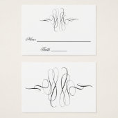 Minimale kalligrafie Oude bruiloft Visitekaartje (Voorkant /achterkant)