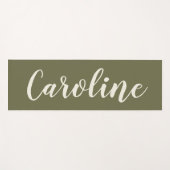 Minimale kalligrafie Persoonlijke naam Olive Yogamat (Voorkant (horizontaal))