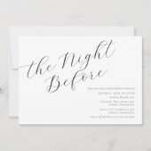 Minimale kalligrafie repetitie met inwendige uitno kaart (Voorkant)