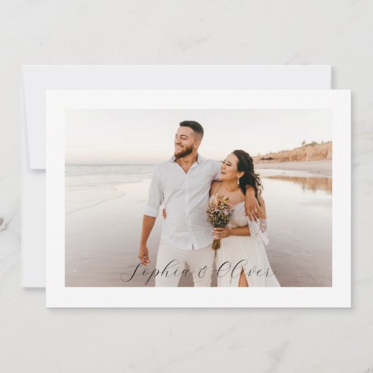 Minimale kalligrafie repetitie met inwendige uitno kaart (Achterkant)