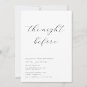 Minimale kalligrafie repetitief diner kaart (Voorkant)