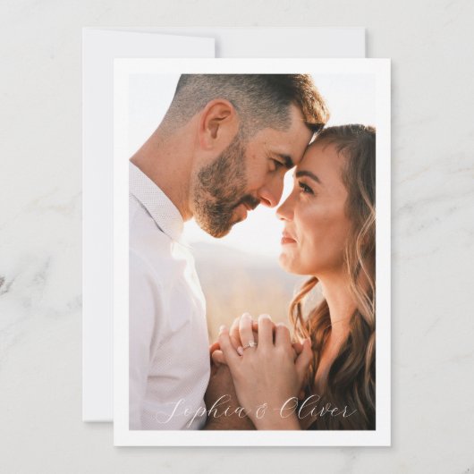 Minimale kalligrafie repetitief diner kaart (Achterkant)