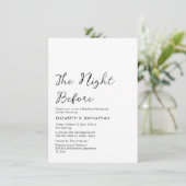 Minimale kalligrafie van de nacht voor de uitnodig kaart (Staand voorkant)