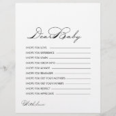 Minimale kalligrafie Vereist Baby (Voorkant)