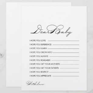 Minimale kalligrafie Vereist Baby