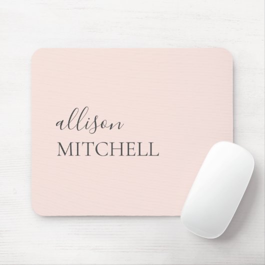 Minimale kalligrafie voor grafisch script Blush Pi Muismat (Met muis)