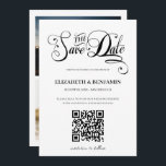 Minimale kalligrafiescript QR Code 3 Foto opslaan Save The Date<br><div class="desc">Moderne en elegante ontwerpgedrukte Minimalistische Code QR van het Manuscript van de Kalligrafie 3 Foto sparen de Datum die met jouw tekst kan worden aangepast. Klik op de knop "Aanpassen" en gebruik onze ontwerptool om deze sjabloon te wijzigen. Bekijk de grafische kunstontwerpopslag voor andere producten die bij dit ontwerp passen!...</div>