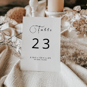 Minimale kalligrafietabel kaart