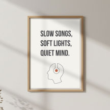 Minimale kalme quote. Ontspannende slaapkamerdecor