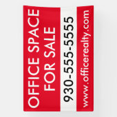 Minimale Kantoor te koop Bedrijfsvastgoed Spandoek (Verticaal)