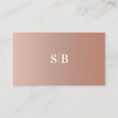 Minimale kap en blush ombre Fade Wedding Registry Informatiekaartje (Achterkant)