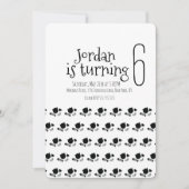 Minimale kat Kitten Pet Paws Birthday Party Kaart (Voorkant)