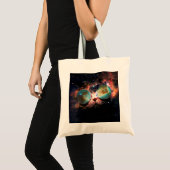Minimale kat met zonnebril in de ruimte tote bag (Voorkant (product))
