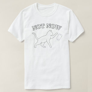 Minimale Kat “Nu Even Niet” Modern Design T-shirt