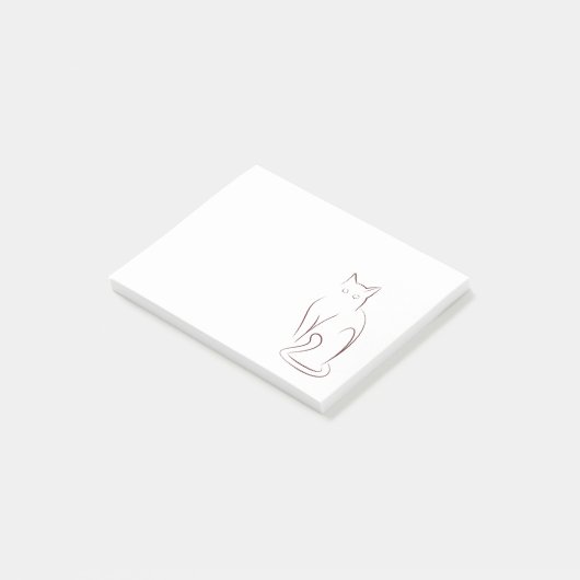 Minimale kat post-it® notes (Schuin)