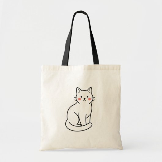 Minimale kat tas – Mooie simpele kat ontwerp (Voorkant)