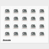 Minimale kattenliefhebber sticker | kat vader (Vel)