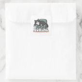 Minimale kattenliefhebber sticker | kat vader (Tas)