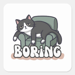 Minimale kattenliefhebber sticker kat vader