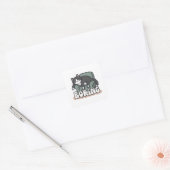 Minimale kattenliefhebber sticker | kat vader (Envelop)