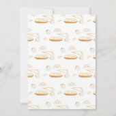 Minimale Kawaii Boho Bao Dumpling Baby Shower Kaart (Achterkant)
