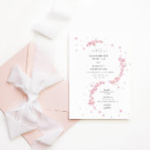 Minimale Kersenbloesem Floral bruiloft uitnodiging