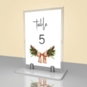 Minimale kerst bruiloft kaart