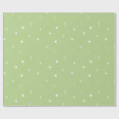 Minimale Kerst-elementen_wit op lichtgroen Cadeaupapier (Vlak)