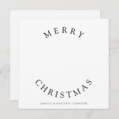 Minimale Kerst Foto  Feestdagenkaart (Voorkant / Achterkant)