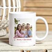 Minimale Kerst Fotobeker Aangepaste Naam Tweekleurige Koffiemok