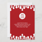 Minimale kerst Kaart voor Kantoor | Aangepaste Log (Achterkant)