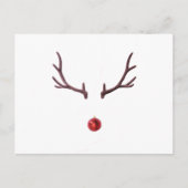 Minimale Kerst rendier Feestdagenkaart (Voorkant)