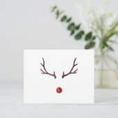 Minimale Kerst rendieren Feestdagenkaart (Staand voorkant)