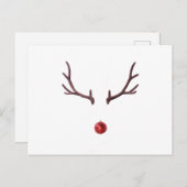 Minimale Kerst rendieren Feestdagenkaart (Voorkant / Achterkant)