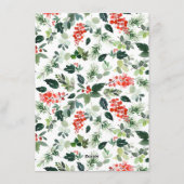 Minimale kerstbegroeting met elegante pine-boom feestdagenkaart (Achterkant)