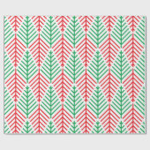 Minimale kerstbomen cadeaupapier (Vlak)