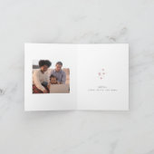 Minimale Kerstbomen Foto Kerstkaart Feestdagen Kaart (Binnen)