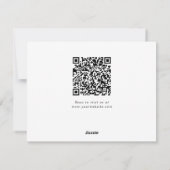 Minimale Kerstbomen Zakelijk QR Code Corporate Feestdagenkaart (Achterkant)