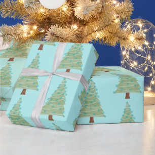 Minimale kerstboom cadeaupapier